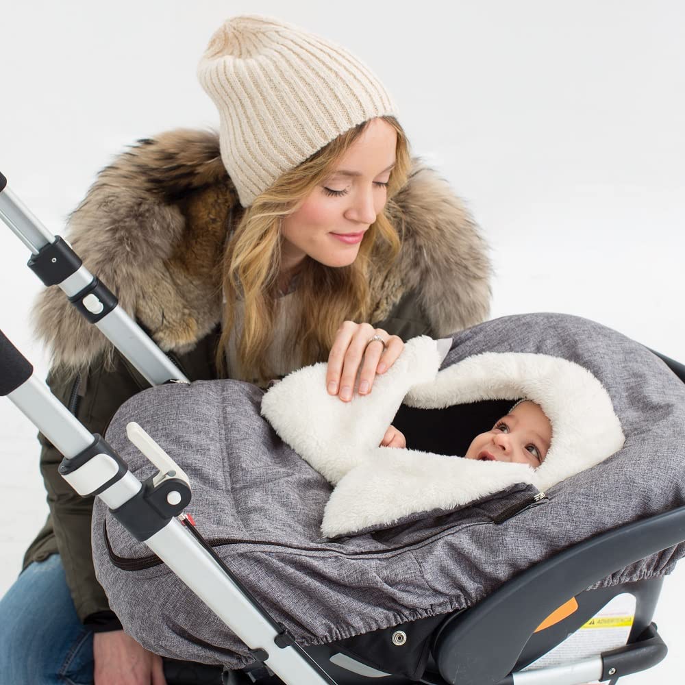 Skip Hop Winter Car Seat Cover, Stroll & Go, Heather Grey 🍁 All In One Marketplace Canada