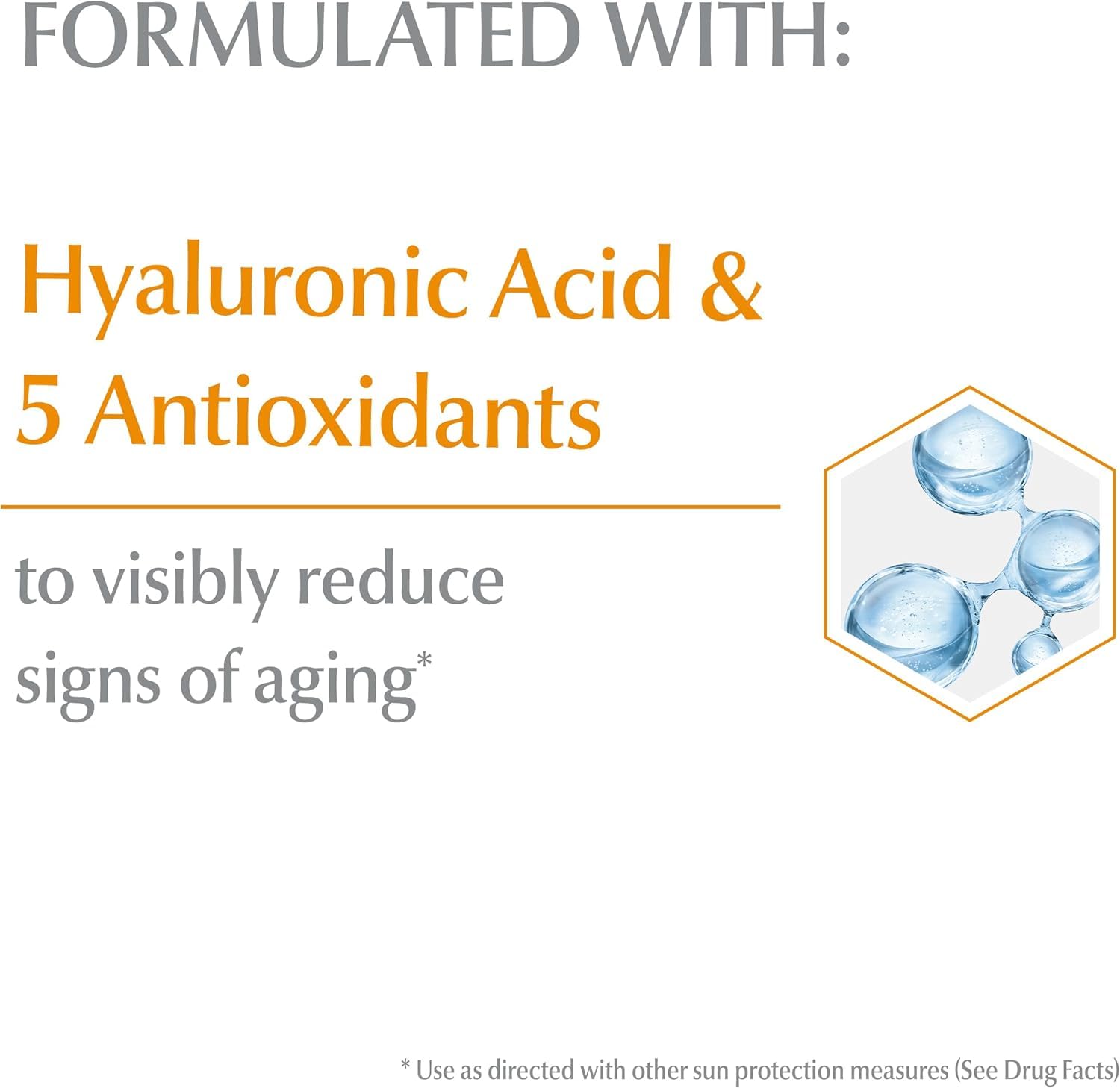 Eucerin Sun Age Defense Face Sunscreen SPF 50, Facial Sunscreen with Hyaluronic Acid and Antioxidants, Body SPF 50 Lotion with UVA-UVB Sun Protection, For Sensitive & Aging Skin, Reduce the look of fine line & wrinkles*, Fragrance Free & Non Greasy, 75mL - Available at All In One Marketplace Canada