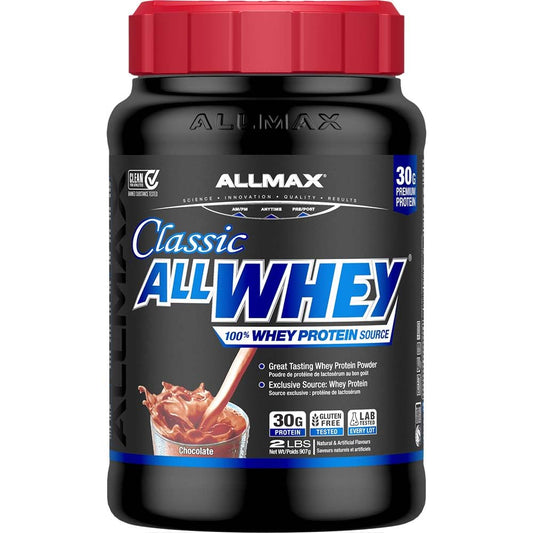 ALLMAX AllWhey Classic Poudre de protéine de lactosérum, Chocolat, 2 lb
