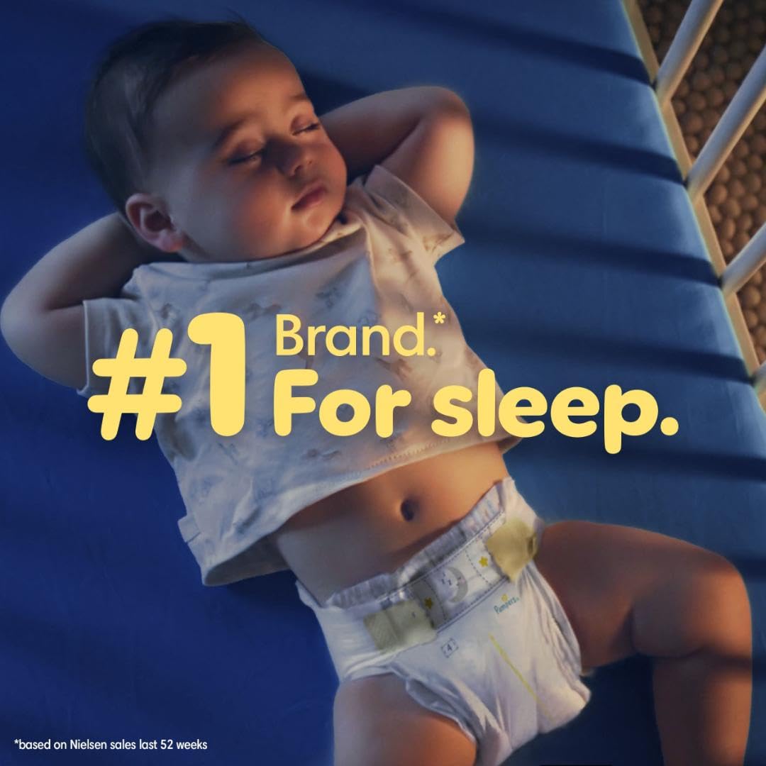 Pampers ZZZ Overnight Diapers, Size 3, Nighttime Protection Disposable Baby Diaper, 1 Pack (Count of 66)