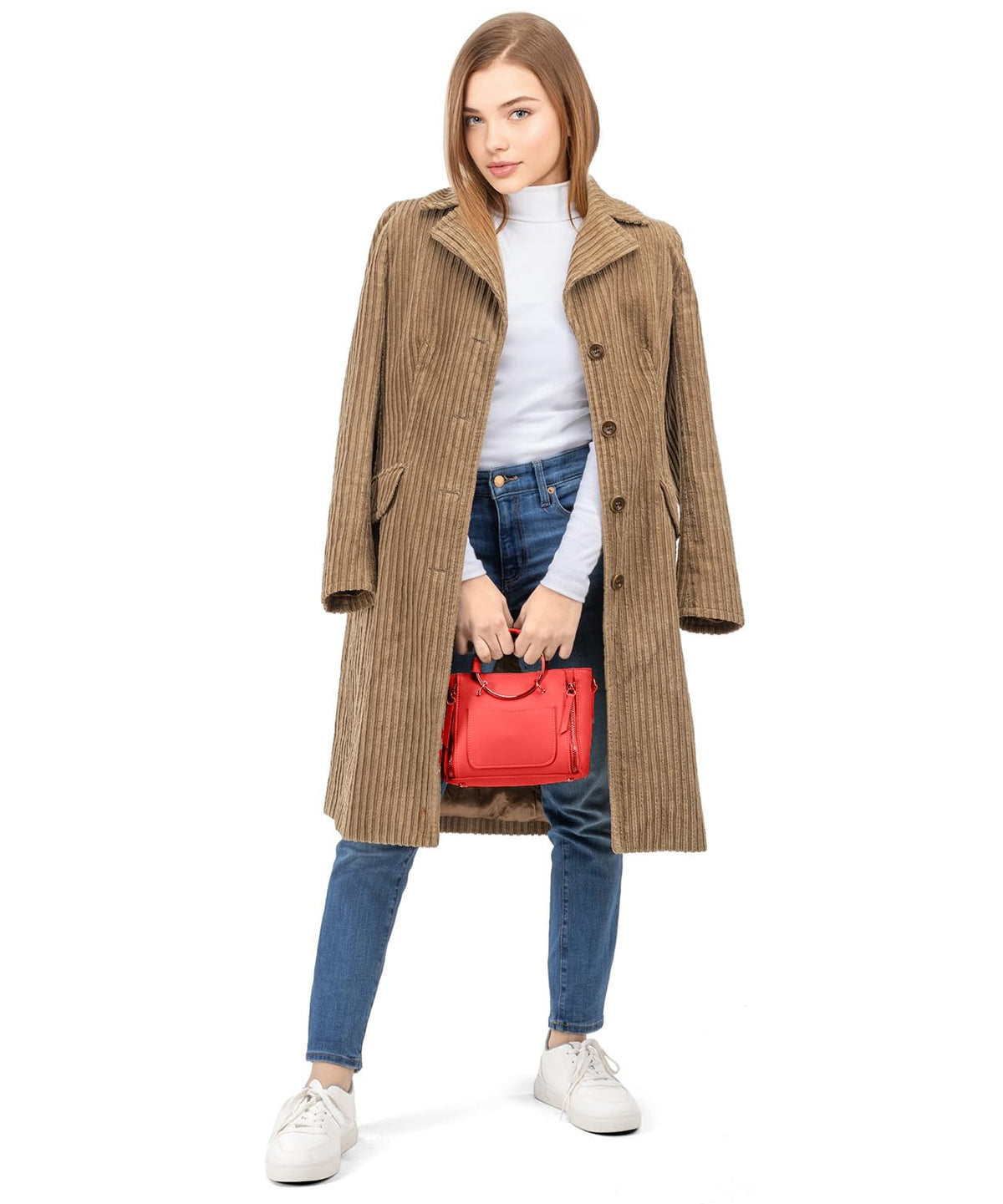 NY Threads Cotton Blend Turtleneck Top for Women, Medium, White 🍁 All In One Marketplace Canada