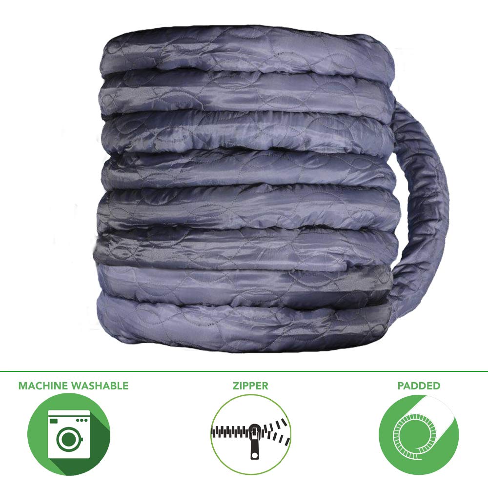 OVO Universal Padded Hose Cover, Fits All 30 to 32 ft Central Vacuum Hose, Machine Washable, Easy to Install with Zipper OVO