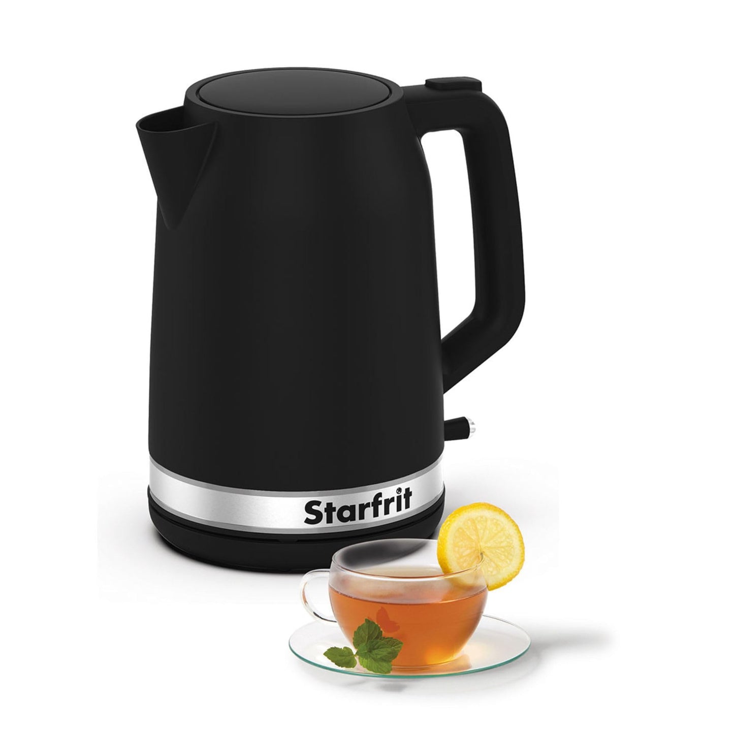 Starfrit Electric Kettle - 1.7L Capacity - Water Level Indicator - Automatic Shut-Off - 1500W – Black 🍁 All In One Marketplace Canada