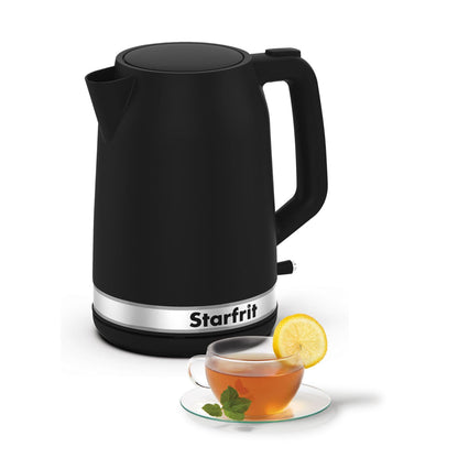 Starfrit Electric Kettle - 1.7L Capacity - Water Level Indicator - Automatic Shut-Off - 1500W – Black 🍁 All In One Marketplace Canada