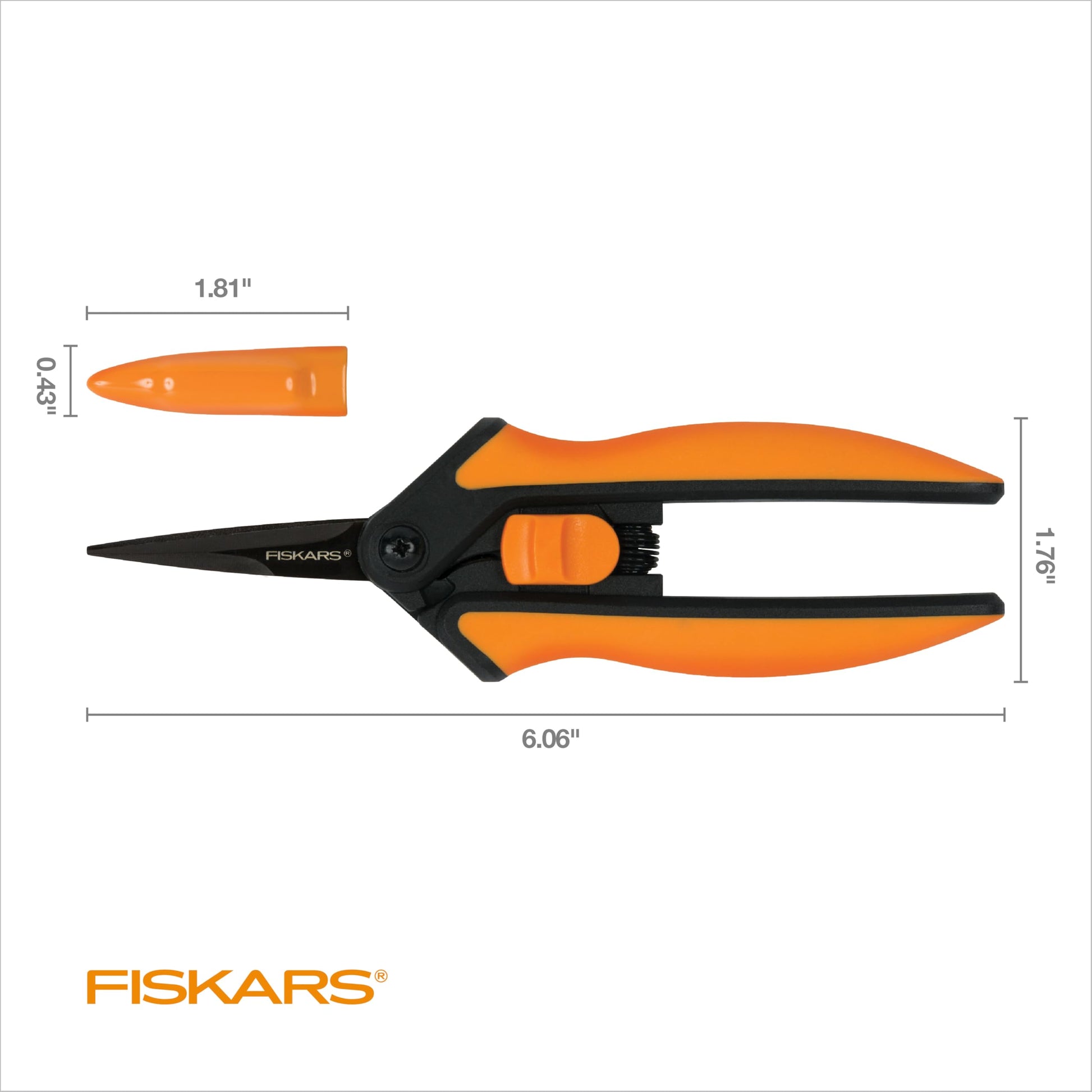 Fiskars Non-Stick Softgrip Micro-Tip Pruning Snip Fiskars