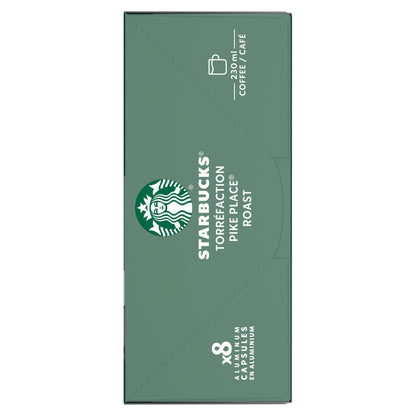 Starbucks Pike Place Roast Medium Roast Coffee Capsules for Nespresso Vertuo – 32 Pods (4 Boxes of 8)