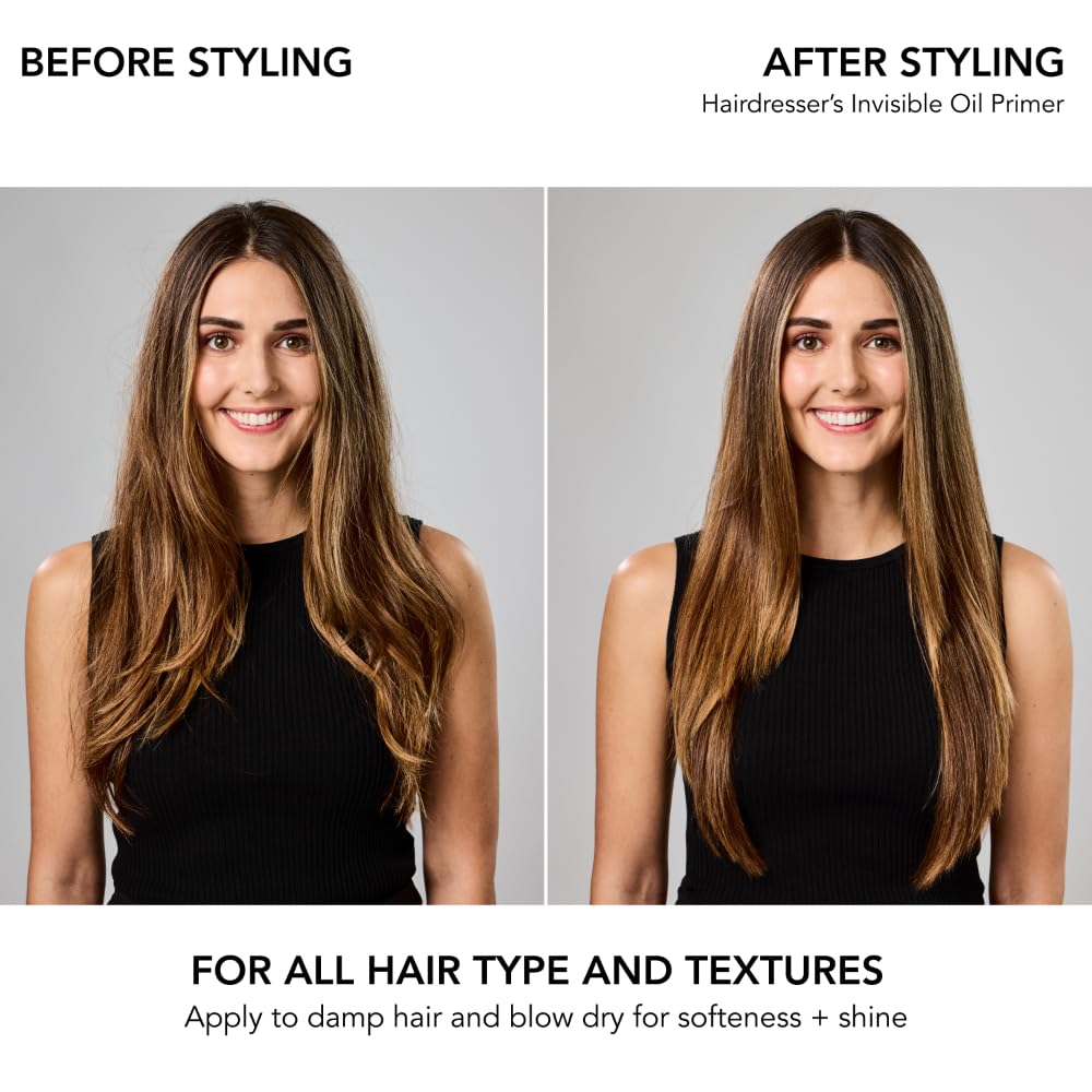 Bumble and bumble. Hairdresser's Invisible Oil Heat/UV Protection Leave-In Conditioner Hair Primer | Hydrating, Anti Frizz, Color Safe | Straight, Coily | With Argan Oil + Coconut Oil, 250 ml - Available at All In One Marketplace Canada