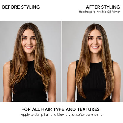 Bumble and bumble. Hairdresser's Invisible Oil Heat/UV Protection Leave-In Conditioner Hair Primer | Hydrating, Anti Frizz, Color Safe | Straight, Coily | With Argan Oil + Coconut Oil, 250 ml - Available at All In One Marketplace Canada
