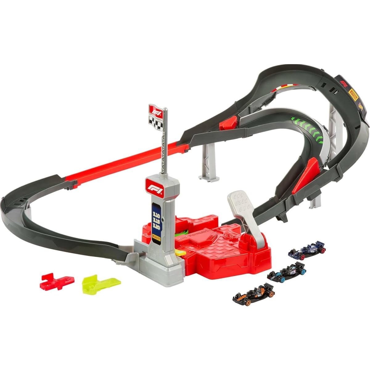 Hot Wheels Racing Formula 1 Sprint Race Circuit Track Set & 3 Cars