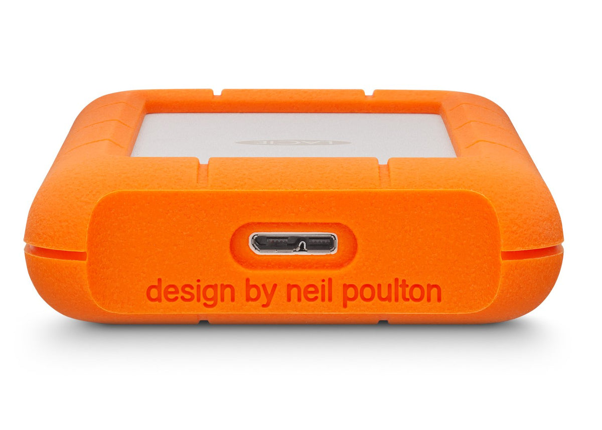 LaCie Rugged USB-C 4TB External Hard Drive Portable HDD – USB 3.0, Drop Shock Dust Rain Resistant Shuttle Drive, for Mac and PC Computer Desktop Workstation Laptop, 1 Month Adobe CC (STFR4000800)