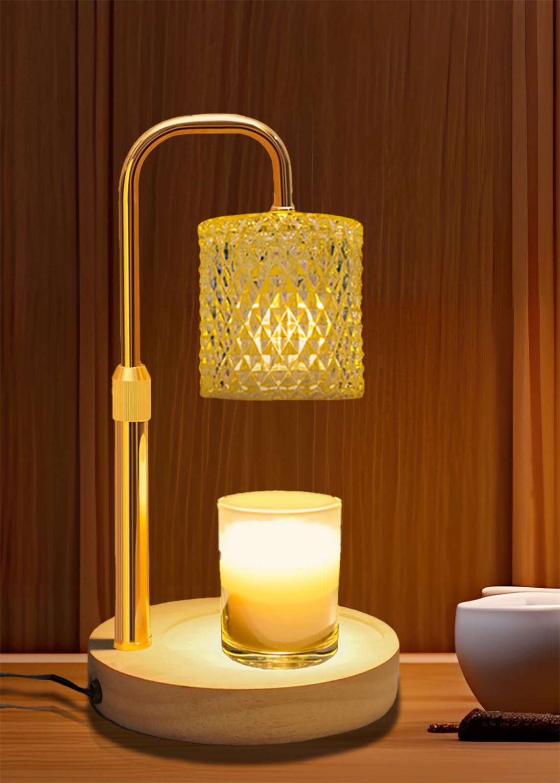 Candle Warmer Lamp with Timer Dimmer Adjustable Height, Christmas Gifts for Women Mom, Dimmable Wax Melter for Jar Candles, Home Decor Living Room Bedroom Decor 🍁 All In One Marketplace Canada