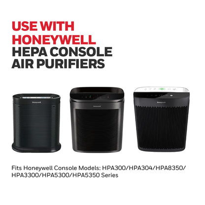 Honeywell HEPA Air Purifier Filter Kit Includes 3 HEPA R Replacement Filters and 4 A Carbon Pre-Cut Pre-Filters Airborne Allergen Air Filter Targets Wildfire/Smoke, Pollen, Pet Dander, and Dust Honeywell