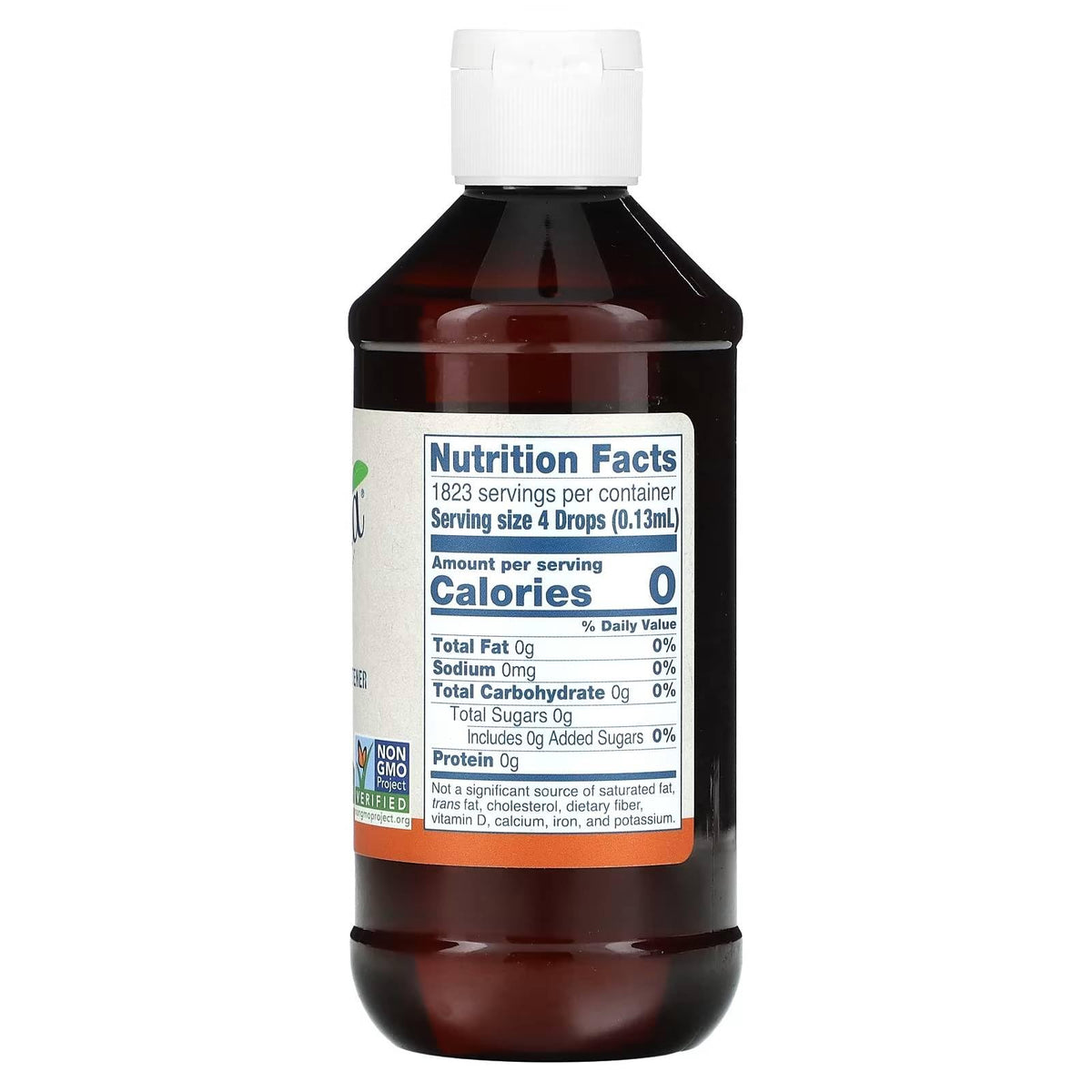 NOW Foods BetterStevia Organic Zero-Calorie Liquid Sweetener, Keto Friendly, Suitable for Diabetics, No Erythritol, 237mL