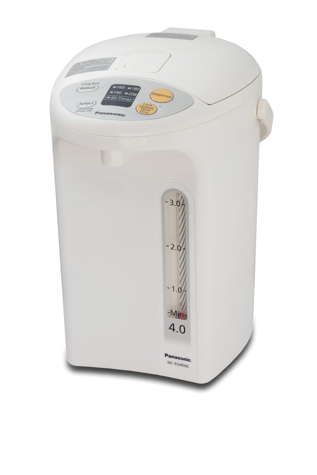 Panasonic NCEG4000 Thermo Pot with Electric Hot Water Dispensing, White