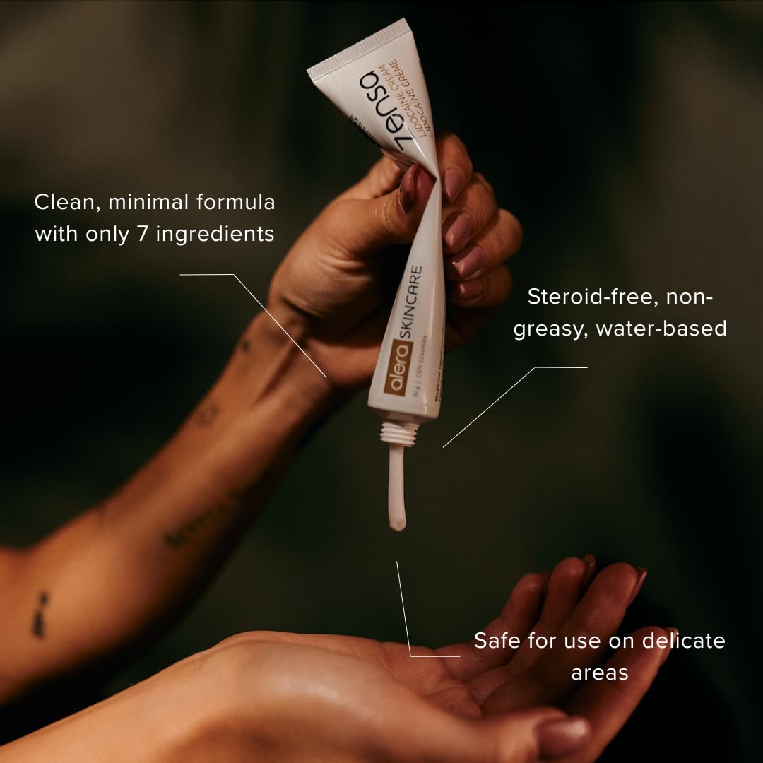 Zensa Tattoo Numbing Cream 5% Lidocaine, Safe on Broken Skin | Fast-Acting Pain Relief for Tattoos, Microneedling, Waxing, Injections | Vegan, Steroid-Free, Professional-Grade | Best Tattoo Numbing Cream 1 Oz (DIN 02449684) - Available at All In One Marketplace Canada