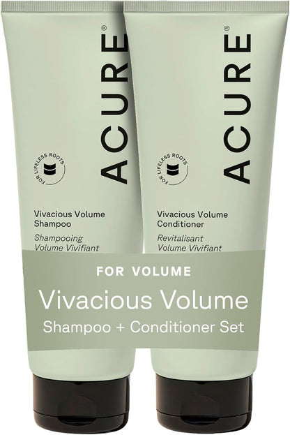 Acure Vivacious Volume Shampoo & Conditioner Set, Vegan, 236ml, 2-Pack 🍁 All In One Marketplace Canada
