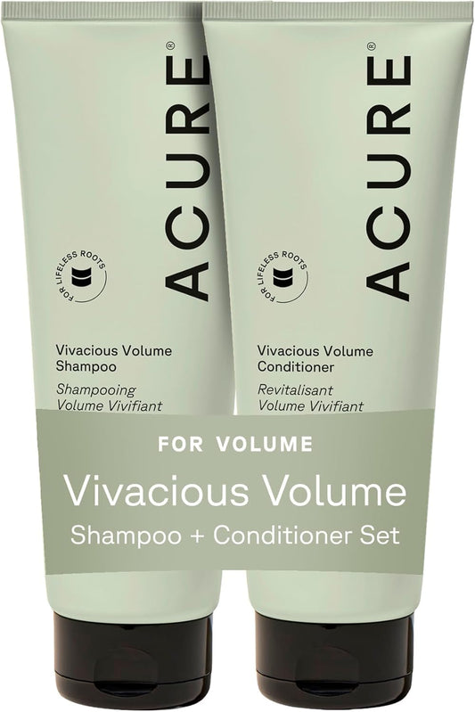 Acure Vivacious Volume Shampoo & Conditioner Set, Vegan, 236ml, 2-Pack 🍁 All In One Marketplace Canada