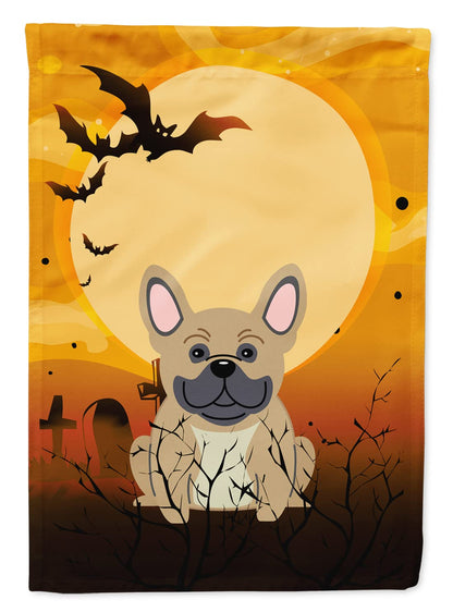 Caroline's Treasures BB4276GF Halloween French Bulldog Cream Garden Size Flag, Small, Multicolor