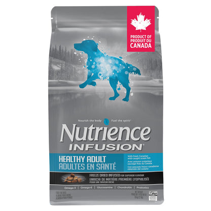Nutrience Infusion Healthy Adult Dog Food, 10 kg (22 lb), Fresh Canadian Ocean Fish, Dry Dog Food, Nourriture Pour Chien, Manger Pour Chien Nutrience