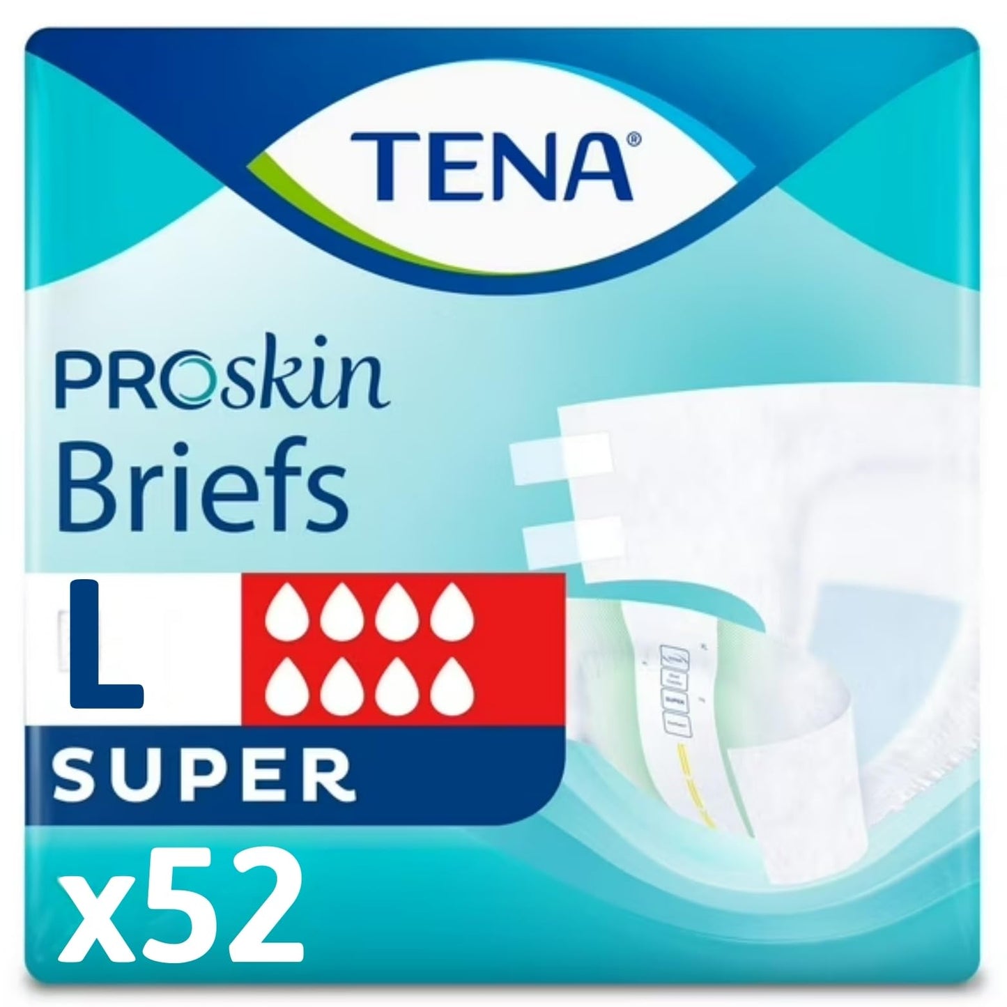 TENA Proskin Super Briefs, Large, 52 Count 🍁 All In One Marketplace Canada