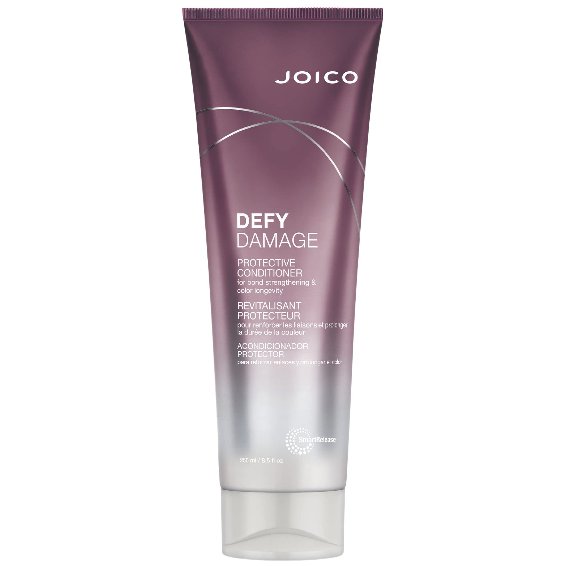 Joico Defy Damage Protective Conditioner | Bond Repair & Hair Treatment for Dry Damaged Hair | Strengthen & Rebuild Bonds | Heat Protectant with Moringa Oil, Sulfate-Free, Color Safe, 250mL Joico