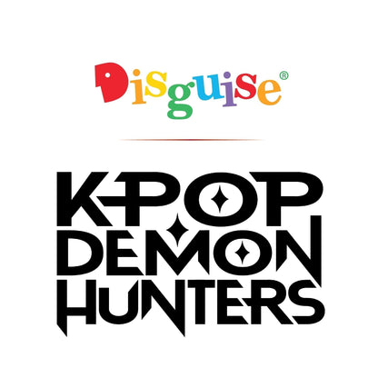 K-Pop Demon Hunters Zoey Costume, Official Halloween Jumpsuit and Arm Accessory Outfit, Kids Size (7-8)