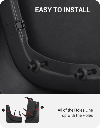 BASENOR 2020-2024 Tesla Model Y Mud Flaps Splash Guards Winter Vehicle Sediment Protection No Need to Drill Holes Vehicle Tire Protector Mudflaps All Weather Tesla Exterior Accessories (Set of 4) 🍁 All In One Marketplace Canada