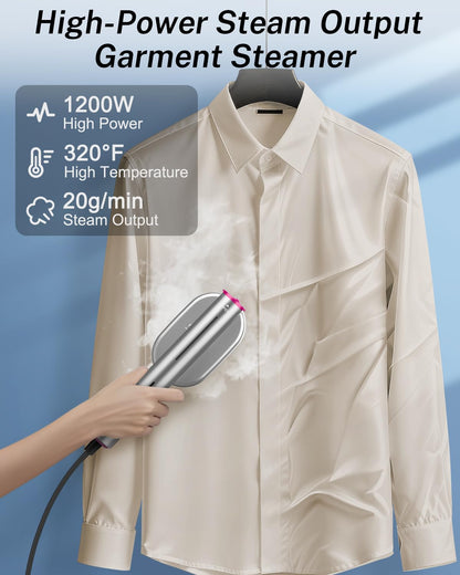 ELORTI Steamer Clothes, 1200W Portable Handheld Travel Steamer
