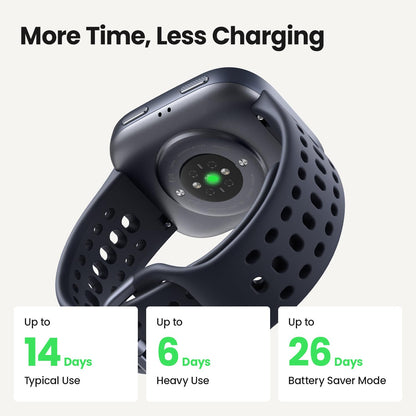 Amazfit Bip 6 Smart Watch 46mm, 14 Day Battery, 1.97" AMOLED Display, GPS & Free Maps, AI, Bluetooth Call & Text, Health, Fitness & Sleep Tracker, 140+ Workout Modes, 5 ATM Water-Resistance, Black - Available at All In One Marketplace Canada