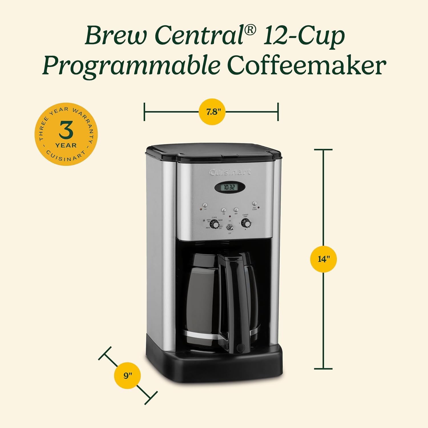 Cuisinart 12-Cup Programmable Coffeemaker Cuisinart