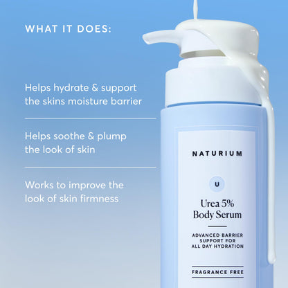 Naturium Urea 5% Body Serum, Fragrance-Free, 414 ml / 14 fl oz
