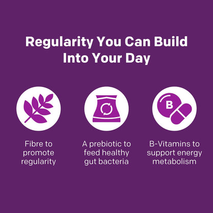 RestoraFIBRE+ Energy Daily Prebiotic Fibre Supplement Gummies for Adults, Promotes Regularity and A Healthy Digestive System and Supports Energy Metabolism, Packed with B Vitamins, 115 Count - Available at All In One Marketplace Canada