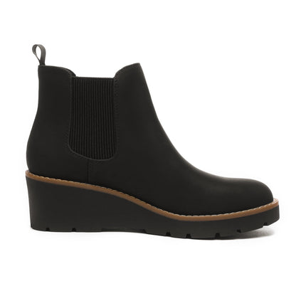 Athlefit Women's Platform Wedge Chelsea Ankle Boots Black Size 8 🍁 All In One Marketplace Canada