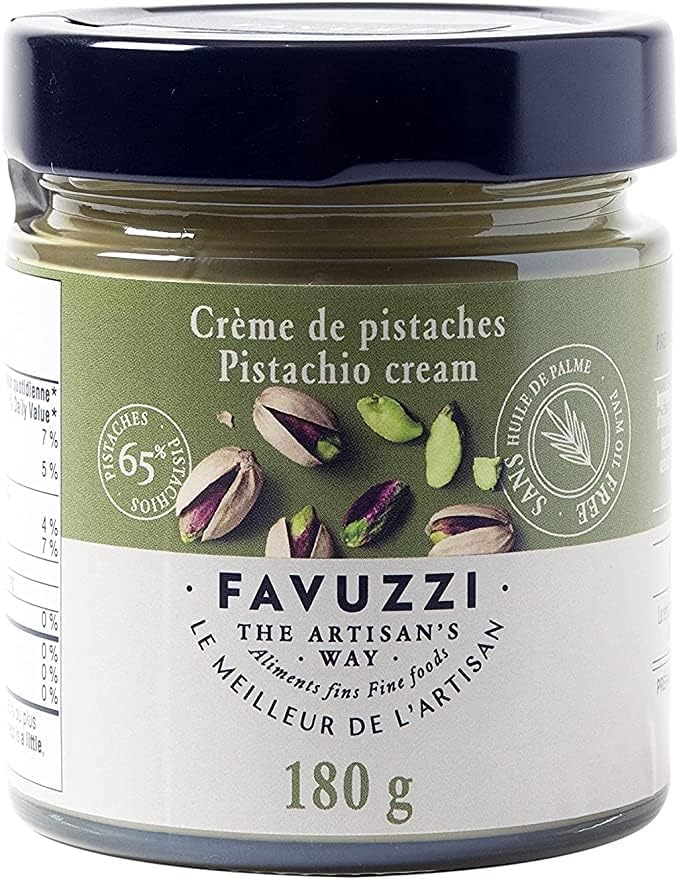 Favuzzi Sicilian Pistachio Cream P.D.O. Bronte – 2-Pack (55% Pistachios)