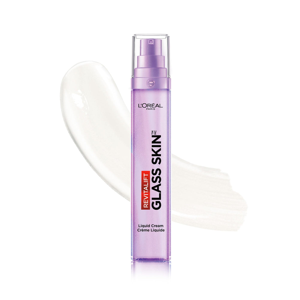 L’Oréal Paris Revitalift Glass Skin Face Moisturizer, Hydrating Liquid Face Cream with Hyaluronic Acid for 100H of Hydration, Glow & Glass Skin, Korean Skin Care Inspired, 50mL