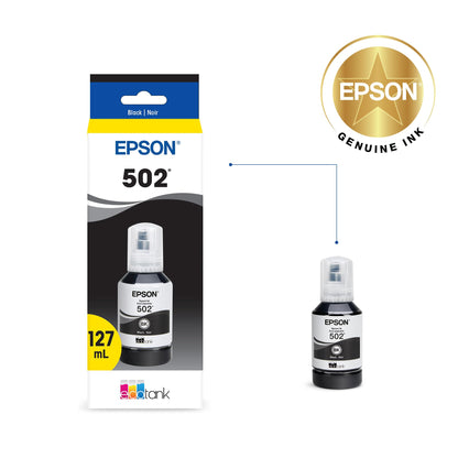 Epson 502 Genuine Pigment Black EcoTank Ink Refill Bottle T502120 🍁 All In One Marketplace Canada