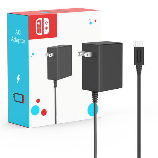 SATURNDOCK 45W Charger Compatible with Nintendo Switch, Fast Charging Power Supply Compatible with Switch OLED/Lite/Steam Deck Dock, Support TV Mode, 15V 2.6A (5ft)