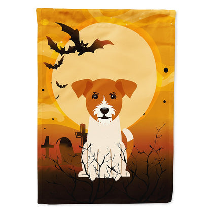 Caroline's Treasures BB4374CHF Halloween Jack Russell Terrier Flag Canvas House Size, Large, Multicolor