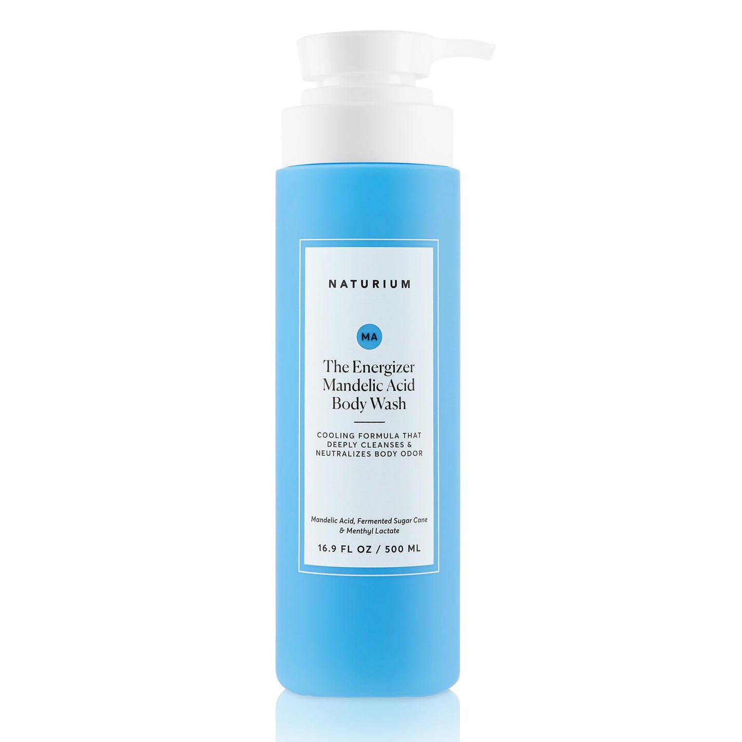 Naturium The Energizer Body Wash, Cooling & Refreshing Formula with Mandelic Acid, Deeply Cleanses & Helps Reduce Body Odour, 16.9 OZ / 500 ML