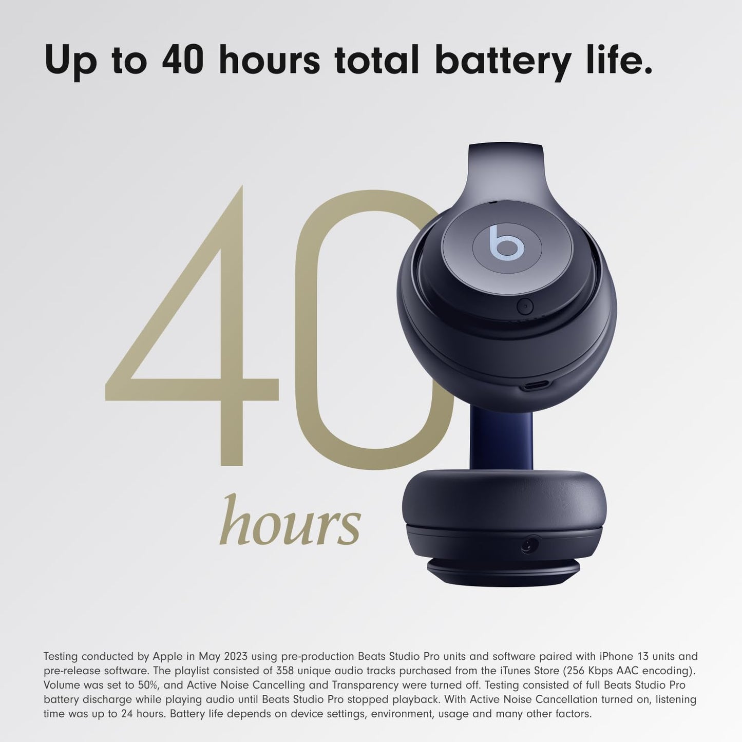 Beats Studio Pro - Wireless Bluetooth Noise Cancelling Headphones - Personalized Spatial Audio, USB-C Lossless Audio, Apple & Android Compatibility, Up to 40 Hours Battery Life - Navy 🍁 All In One Marketplace Canada