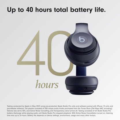 Beats Studio Pro - Wireless Bluetooth Noise Cancelling Headphones - Personalized Spatial Audio, USB-C Lossless Audio, Apple & Android Compatibility, Up to 40 Hours Battery Life - Navy 🍁 All In One Marketplace Canada