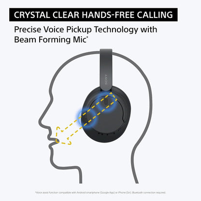 Sony WH-CH720N Noise Cancelling Wireless Headphones Bluetooth Over The Ear Headset with Microphone and Alexa Voice Control, O/S, Blue