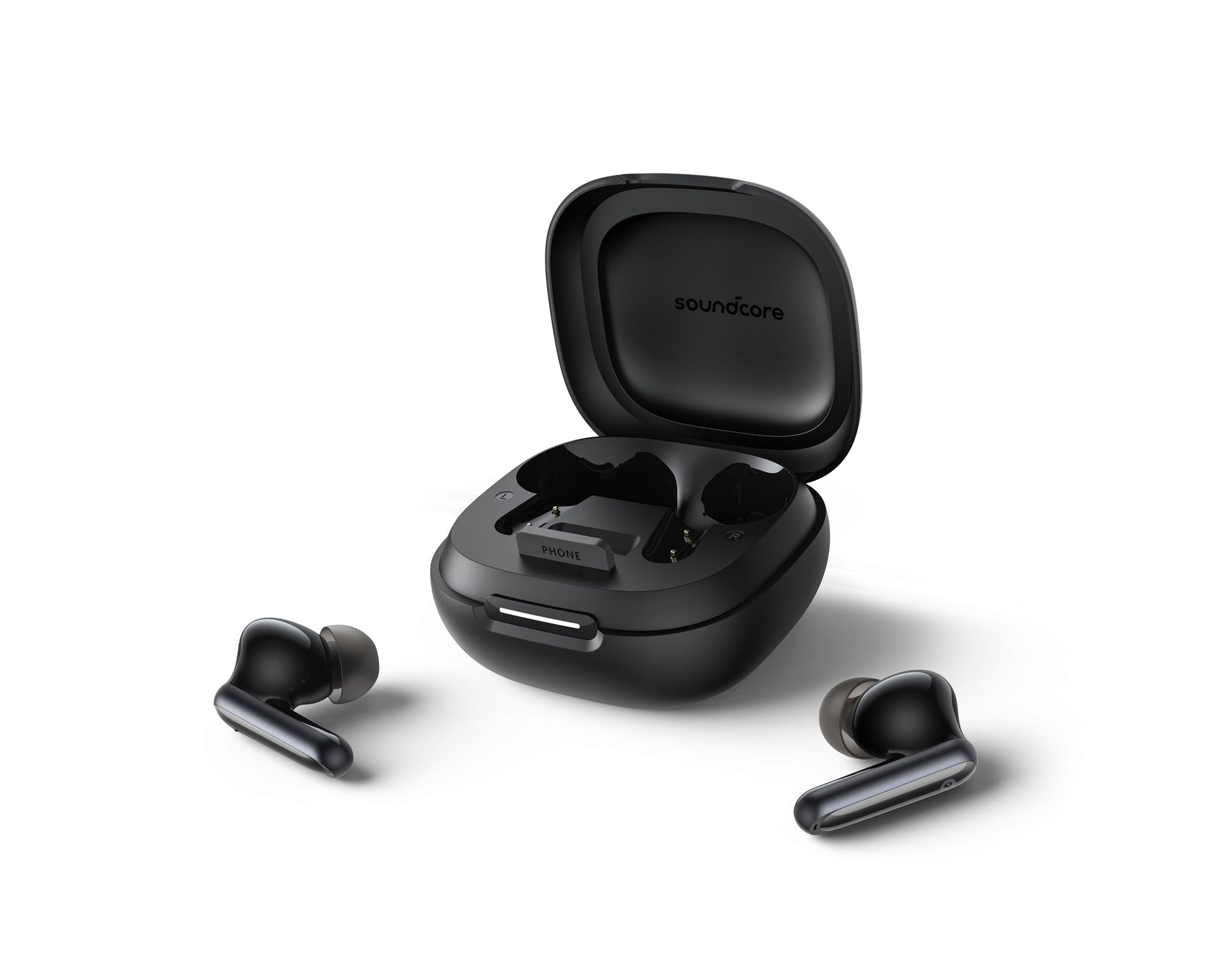soundcore P40i by Anker, Noise Cancelling Wireless Earbuds, Adaptive Noise Cancelling to Environments, Heavy Bass, 60H Playtime, 2-in-1 Case and Phone Stand, IPX5, Wireless Charging, Bluetooth 5.3 - Available at All In One Marketplace Canada
