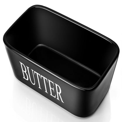 JSHKY Airtight Butter Dish with Spreader, Fits 1lb Butter Block, Black 🍁 All In One Marketplace Canada