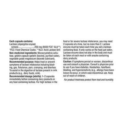 webber naturals Lactase Enzyme 140 Capsules - Available at All In One Marketplace Canada