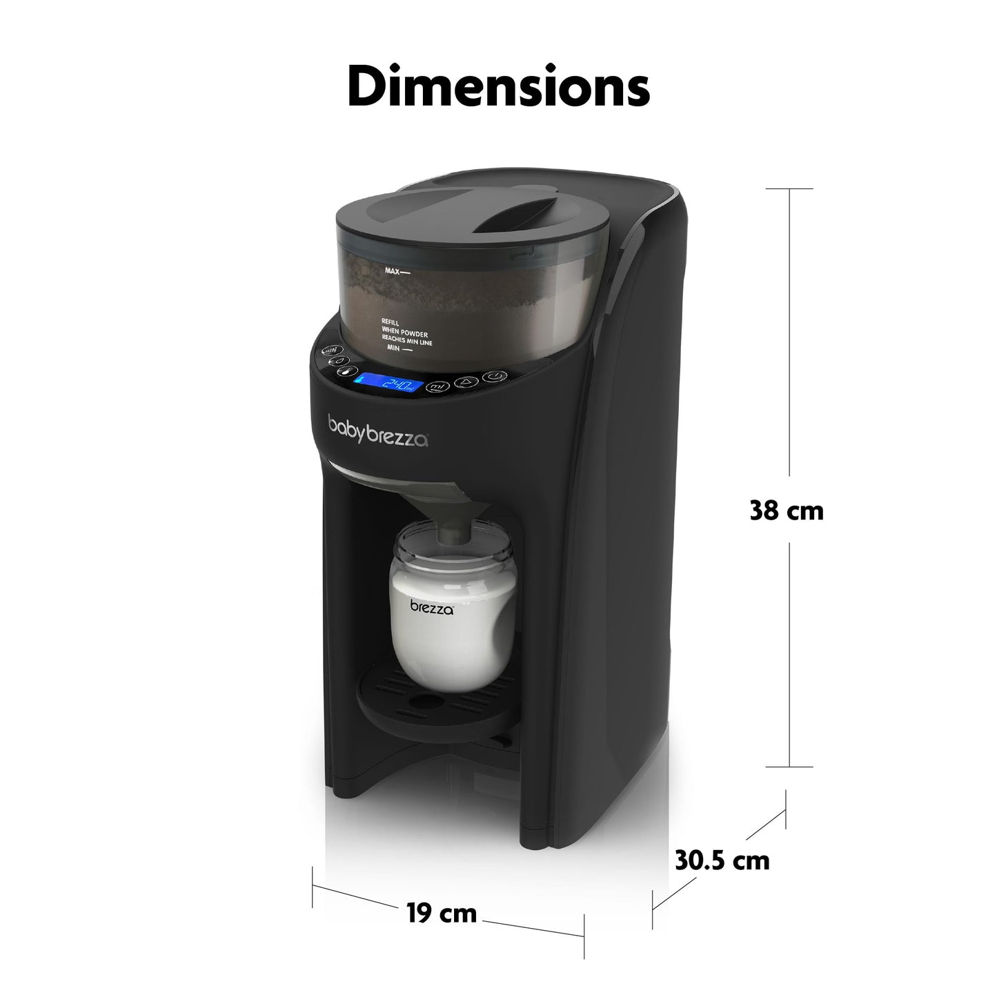 Baby Brezza Formula Pro Advanced Formula Dispenser Machine, Black 🍁 All In One Marketplace Canada