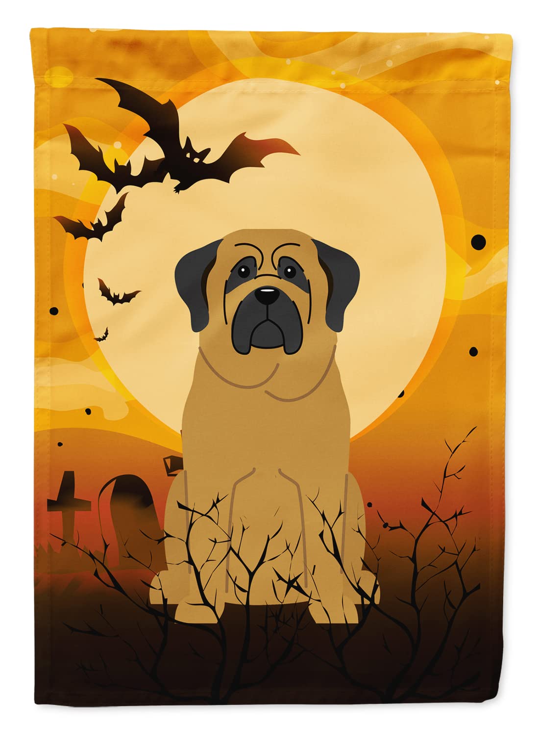 Drapeau de jardin Caroline's Treasures BB4284GF Mastiff d'Halloween, petite taille, multicolore