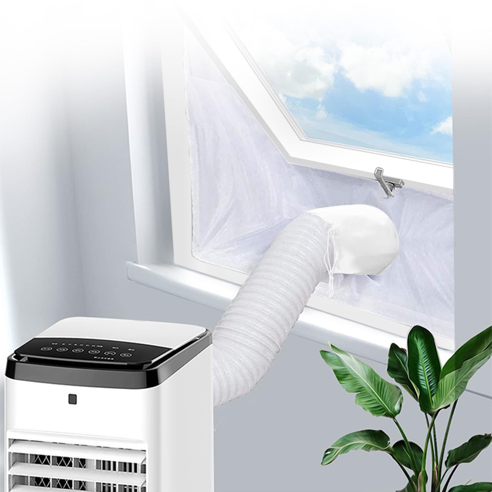 Adjustable Window Seal for Portable Air Conditioner, AC Heat Insulated Window Seal Easy to Install Universal Sealing Cloth for Window -3M