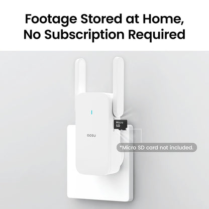 AOSU Doorbell Camera Wireless Outdoor, Battery-Powered Video Doorbell with Chime, 2K Resolution, Save Locally or to The Cloud, 2.4GHz WiFi, 180-Day Battery Life, Work with Alexa & Google Assistant