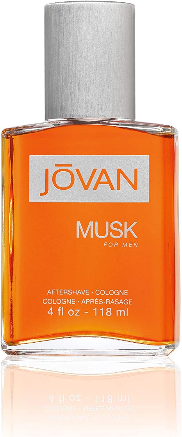 Jovan Aftershave, Musk for Men - Notes of Neroli, Amber, and Musk